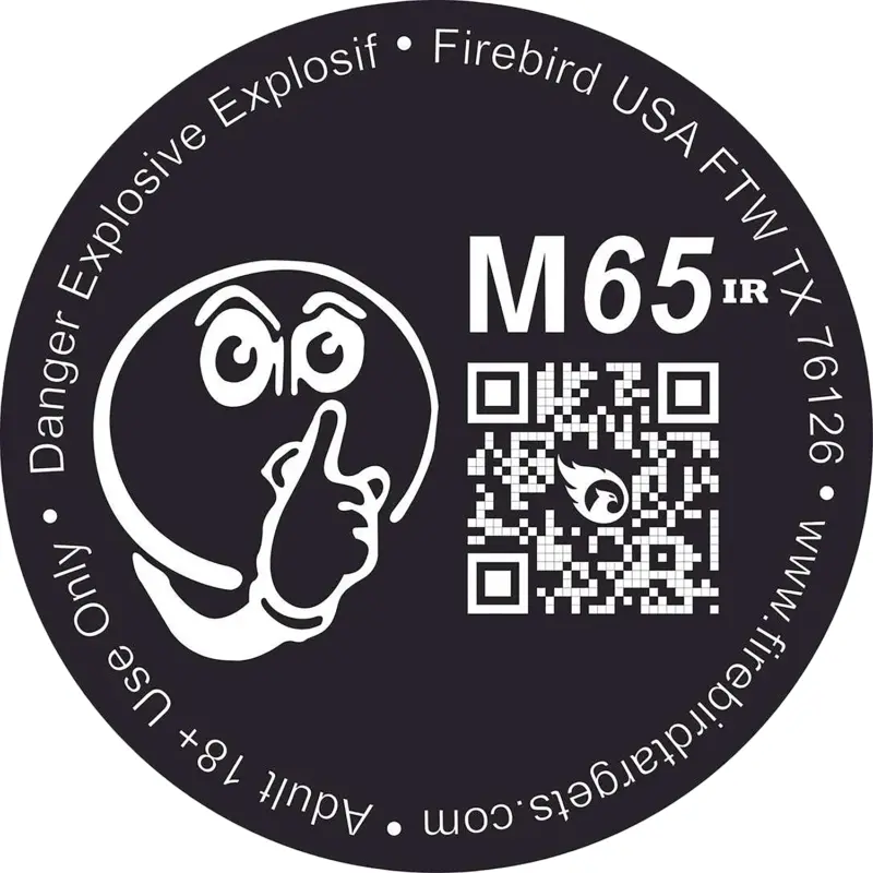 Firebird USA M65IR M65IR Moving Trajectory/Static Impact Enhancement Flash/Smoke/Sound Universal Firearm 65mm 10 Targets