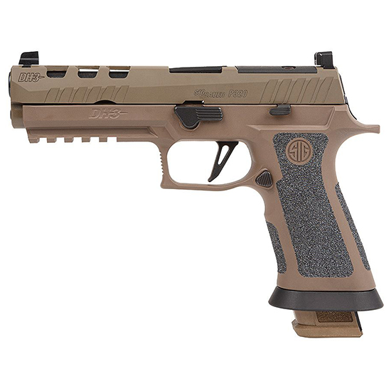 SIG Sauer P320 XFIVE DH3 9mm 5" Barrel 21-Round Coyote Tan