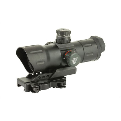Leapers UTG Sight 6in 38mm Fits Picatinny, Red/Green CQB T-Dot ITA-Instant Target Aiming with Offset QD Mount - SCP-TDTDQ
