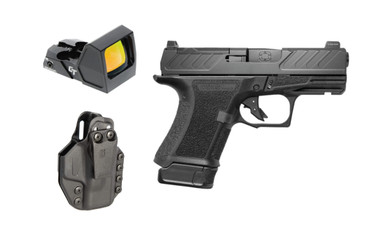 Shadow Systems CR920 Foundation 9mm Pistol + Crimson Trace Micro Red Dot Sight + Blackhawk Stache Holster