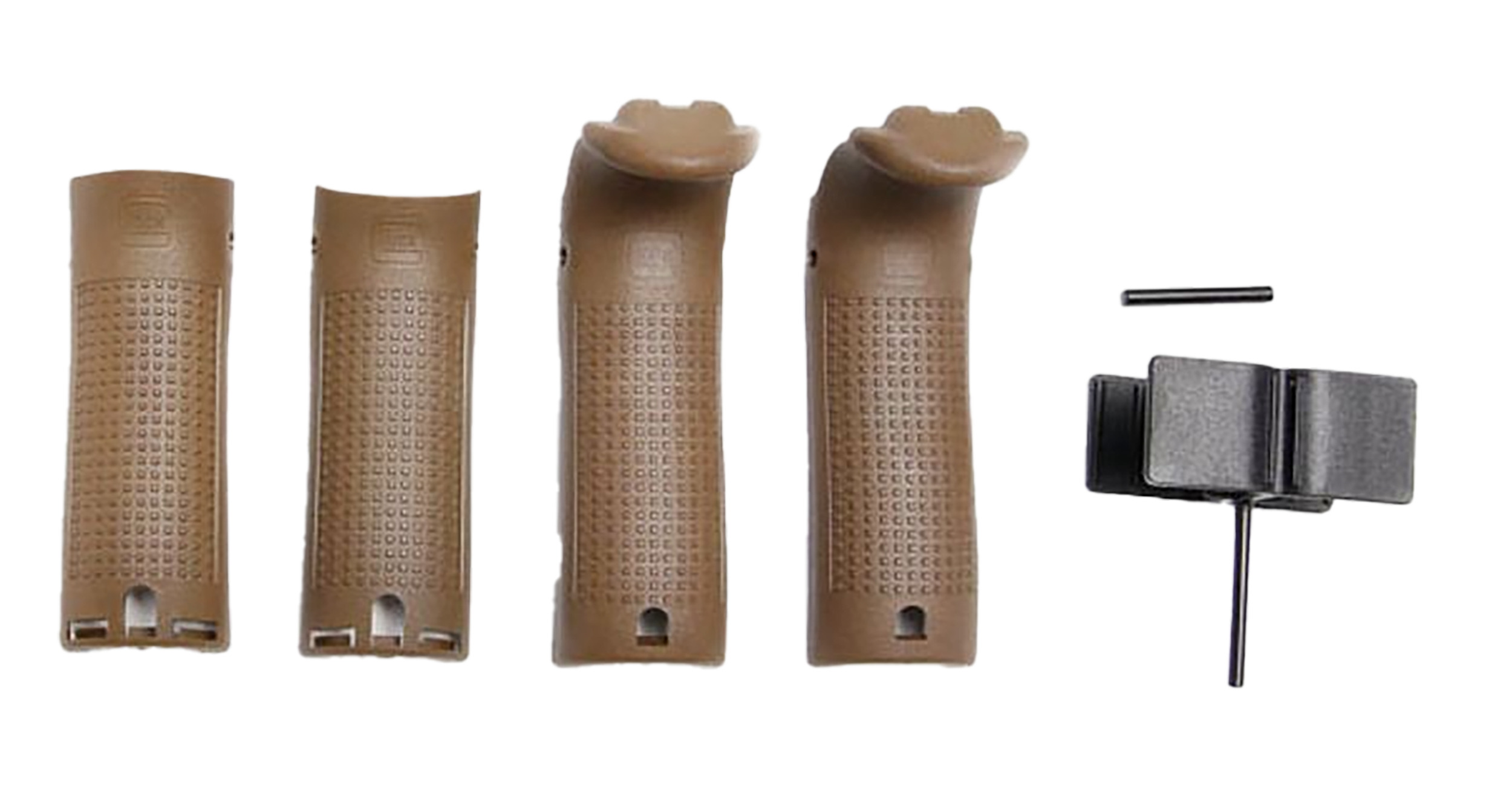 Glock Dark Earth Polymer Backstrap Beavertail Set