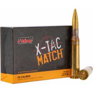 PMC 50XM 50 BMG 740 Solid Brass - 10rd Box