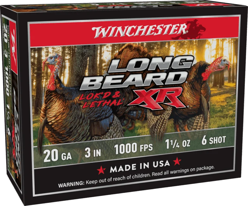 WINCHESTER LONG BEARD XR 20G 3" #6 1.25OZ 10RD BX 100RD CS