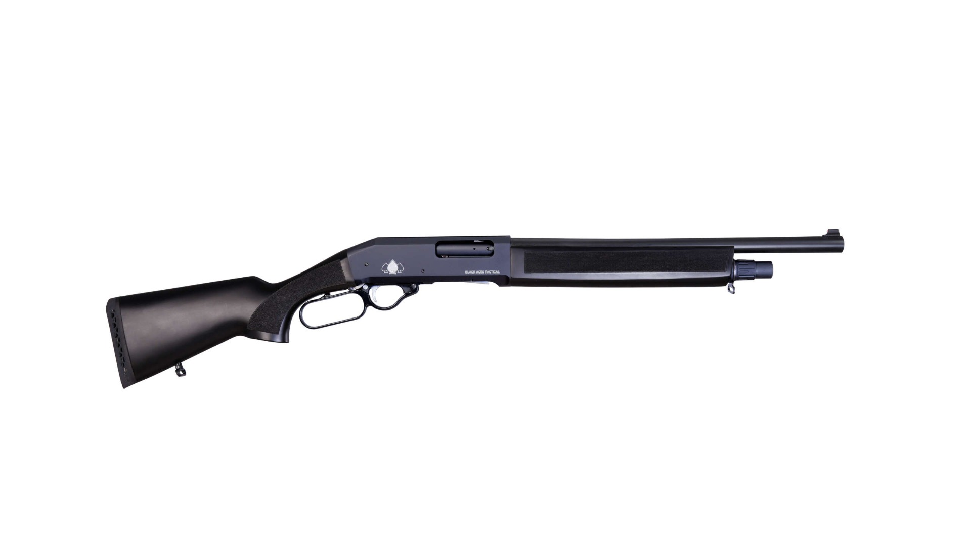 Black Aces Tactical Pro L 12 Gauge 18.5" Lever Action, Black - BATLBB