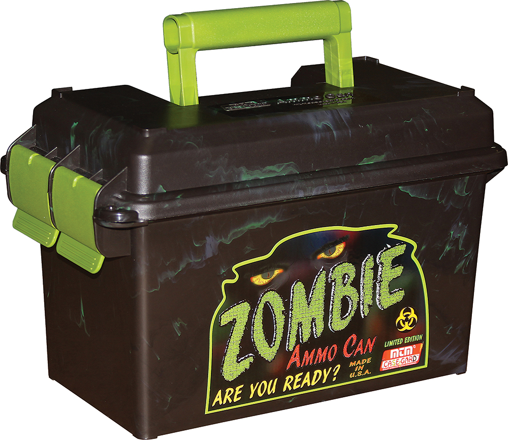 MTM Case Gard Zombie .50 Polypropylene Plastic Ammo Can, Zombie Green/Black - AC50Z