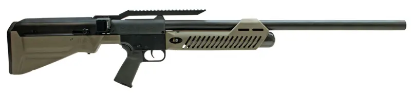 Umarex 2252635 Hammer PCP .50 Cal 2 Shot Black Barrel Receiver, OD Green Fixed Synthetic Stock, AR Magpul Style Grip
