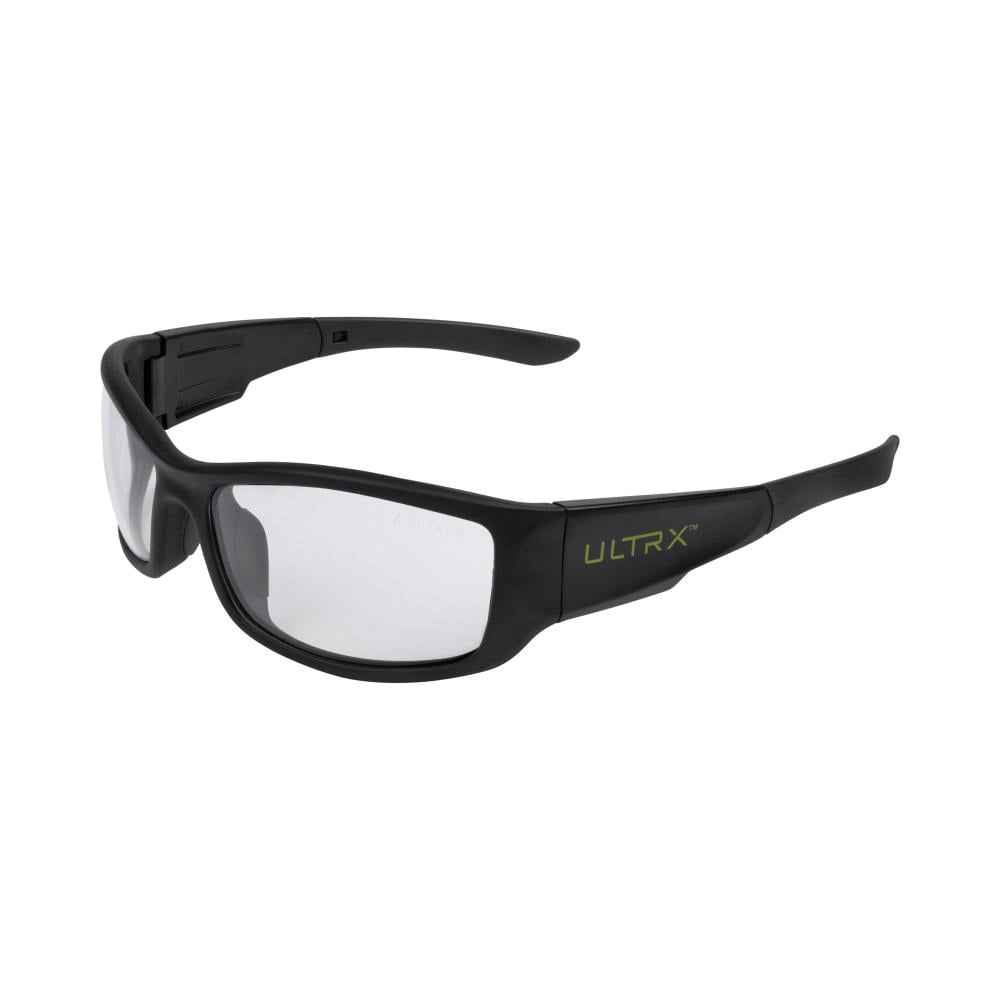 ULTRX Sync Safety Glasses, Black/Clear