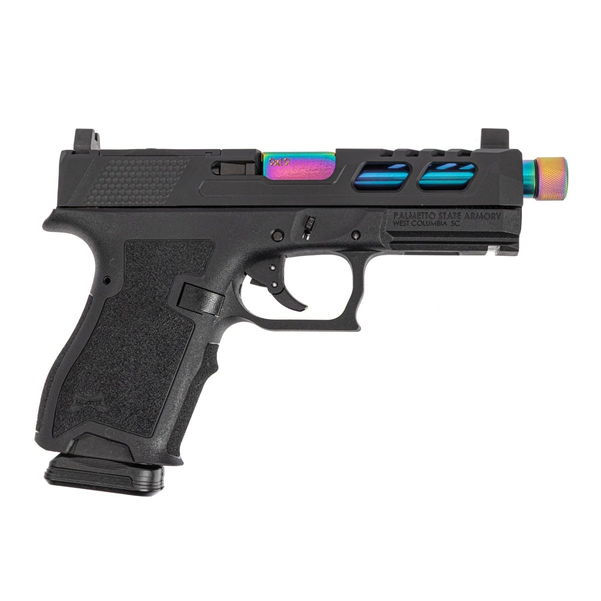 PSA Dagger Compact 9mm Pistol With SW6 RMR Slide & Chameleon Threaded Barrel, Black