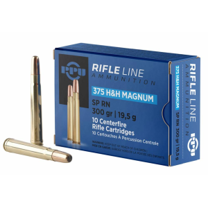 PPU PP375F Standard Rifle  375 H&H Mag 300 gr Full Metal Jacket (FMJ) 10 Bx/ 20 Cs