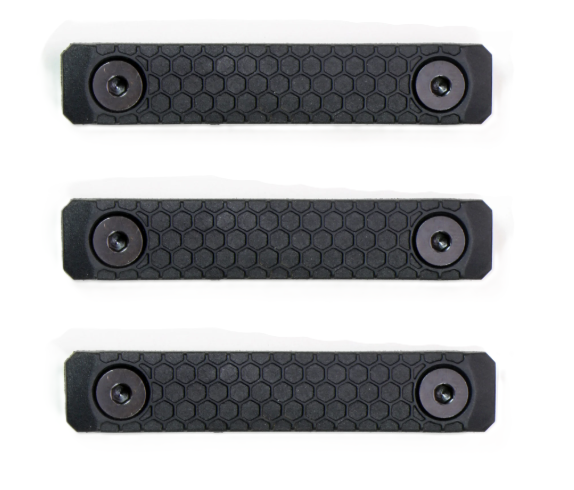 Slate Black Industries Slate Grip, 2 Slot Panel 3-Pack, Black