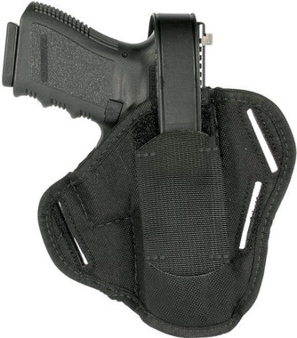 Blackhawk 40PC01BK 3 Slot Ambi 3" Med Revolver .32-.380 Size 1 Pancake Holster
