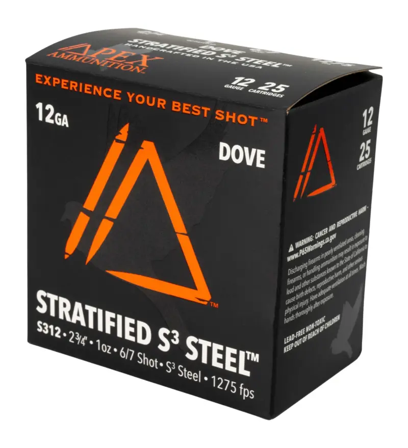 APEX AMMO ED12S-67 12G 2.75 1 6/7 25/10