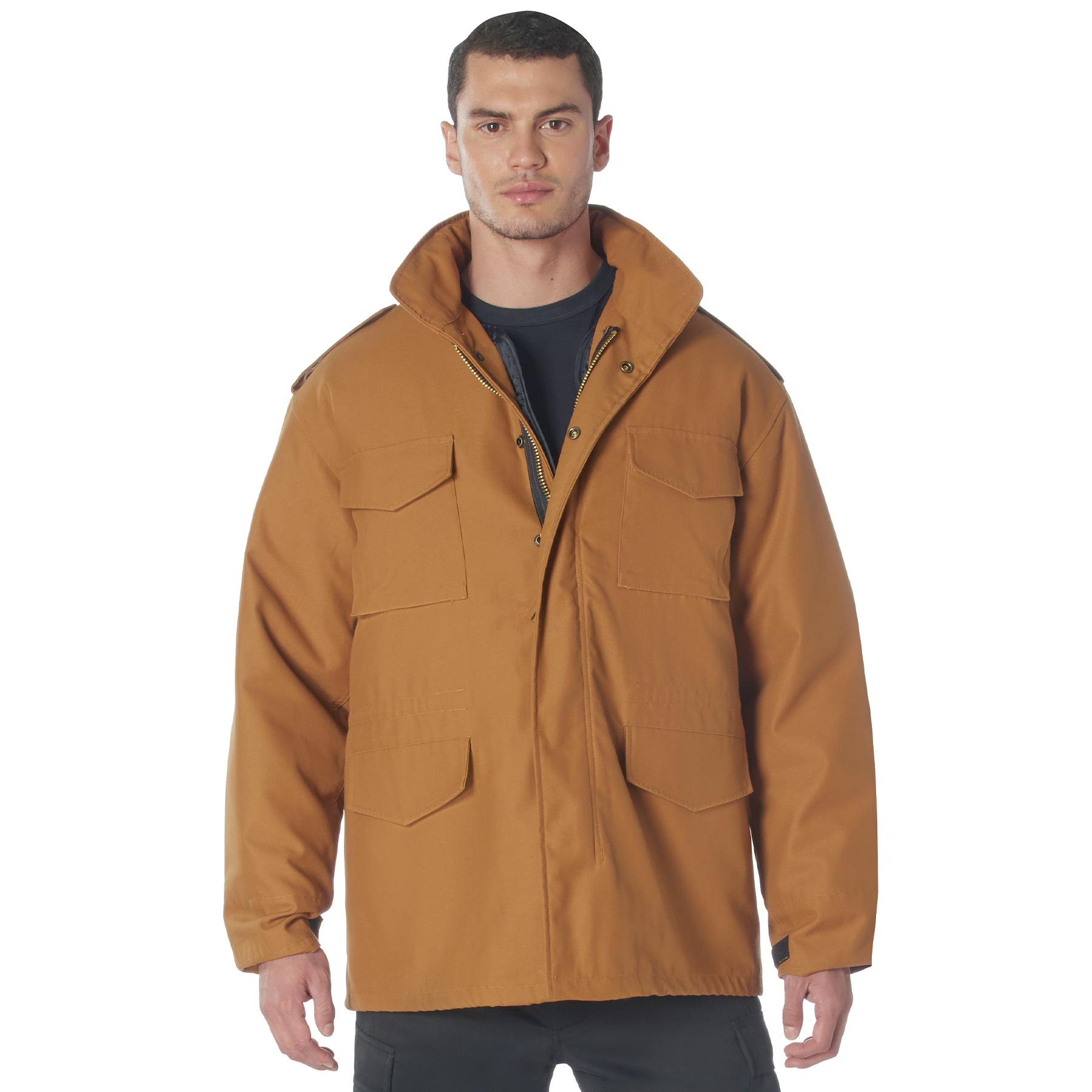 Rothco M-65 Field Jacket - Work Brown, Large