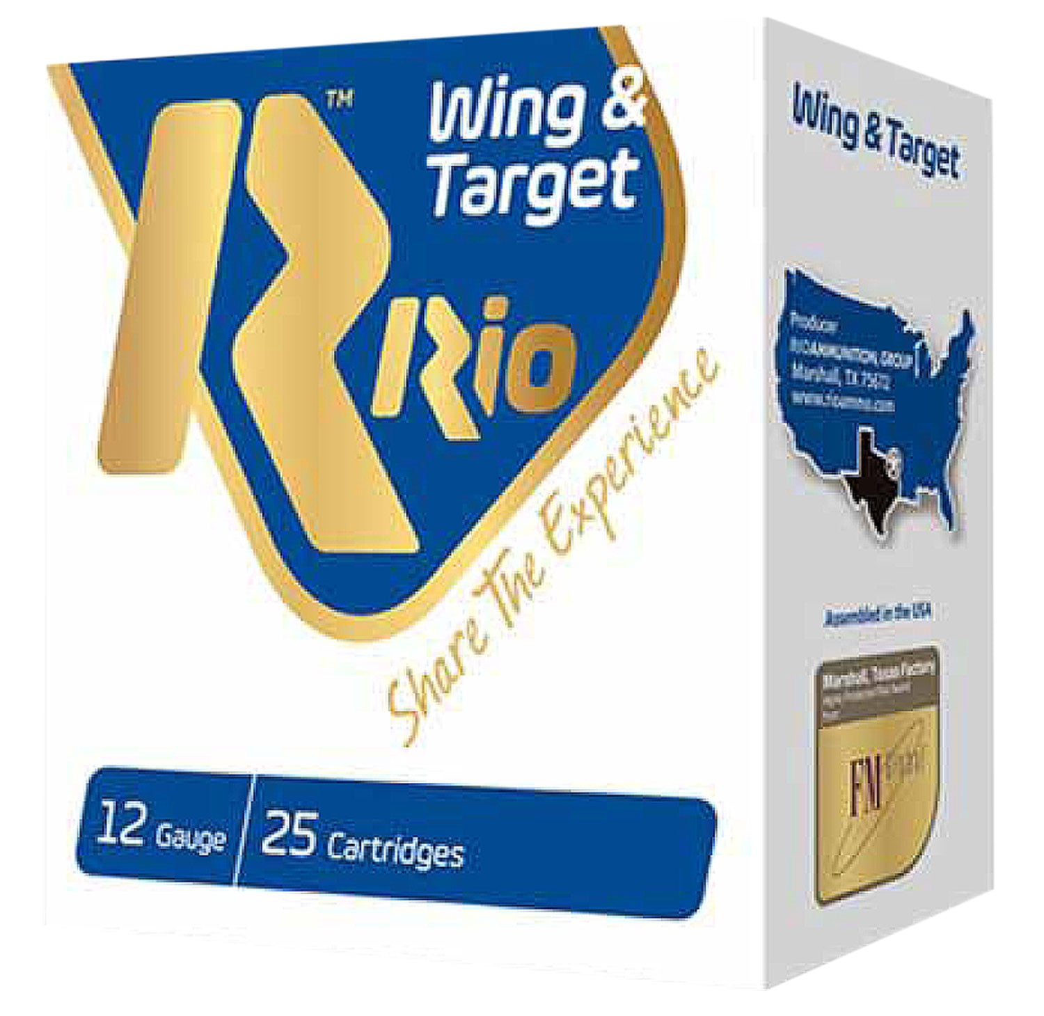 RIO Wing and Target 2.75" 12 Gauge Ammo 7-1/2, 25 Rounds - WT2875