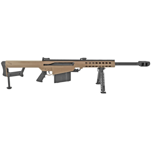 Barrett Model 82A1, .50BMG, 20 Fluted Barrel, 1- 10rd Magazine, FDE, Rifle