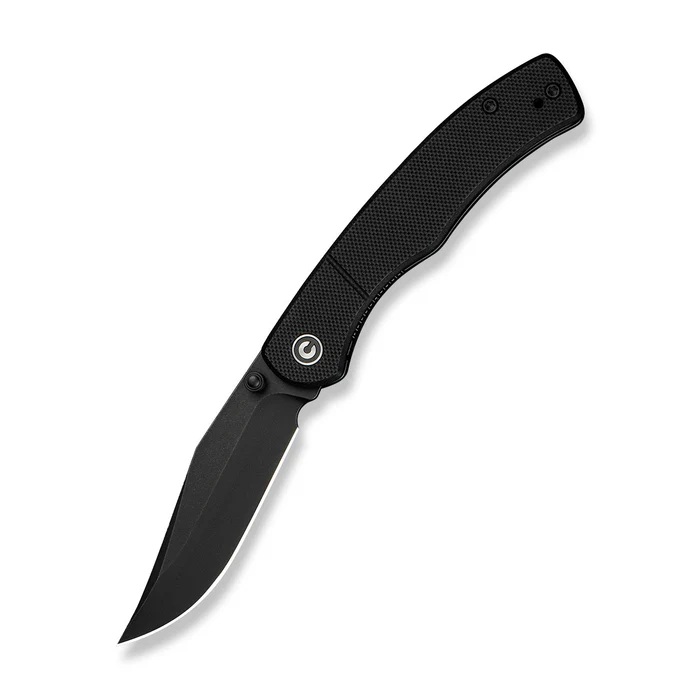 CIVIVI Clingman Folding Clip Point Knife, Black - C23065-1