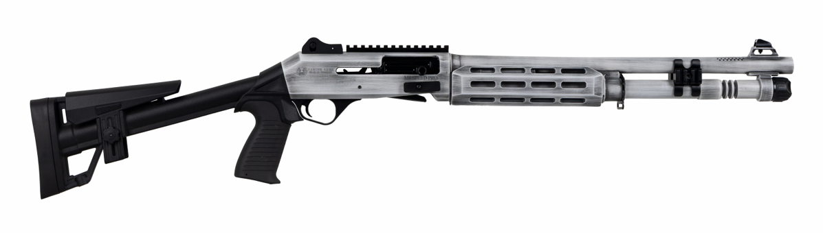 Panzer M4 Pro Speed A.R.G.O. 18.5" 12ga Semi-Auto Shotgun, Distressed White