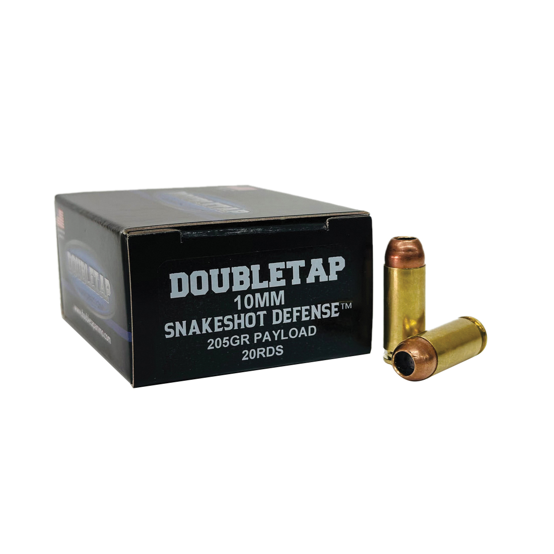 DoubleTap Ammunition SnakeShot Defense 10mm 205 gr JHP #9 20rds