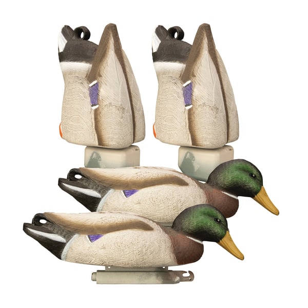 Higdon Outdoors Magnum Mallard Feeder 4-Pack Duck Decoy Pack