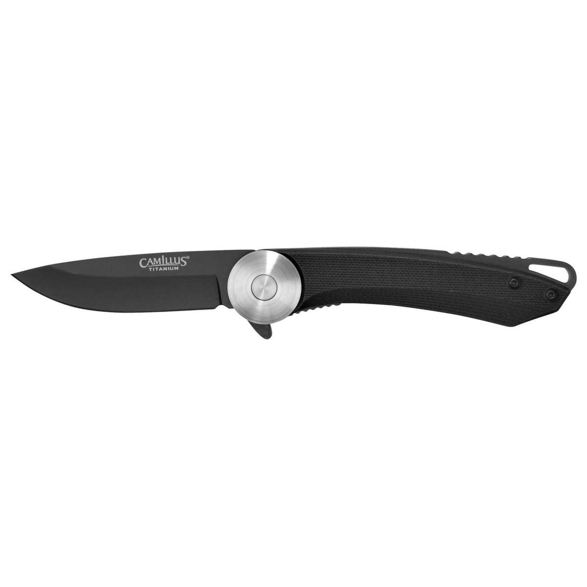 Camillus Cirque Folding Knife Drop Point Black - for Everyday Use - CAM-19640