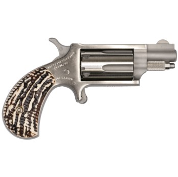 North American Arms Mini 22Mag Revolver 1-1/8" SS Stag