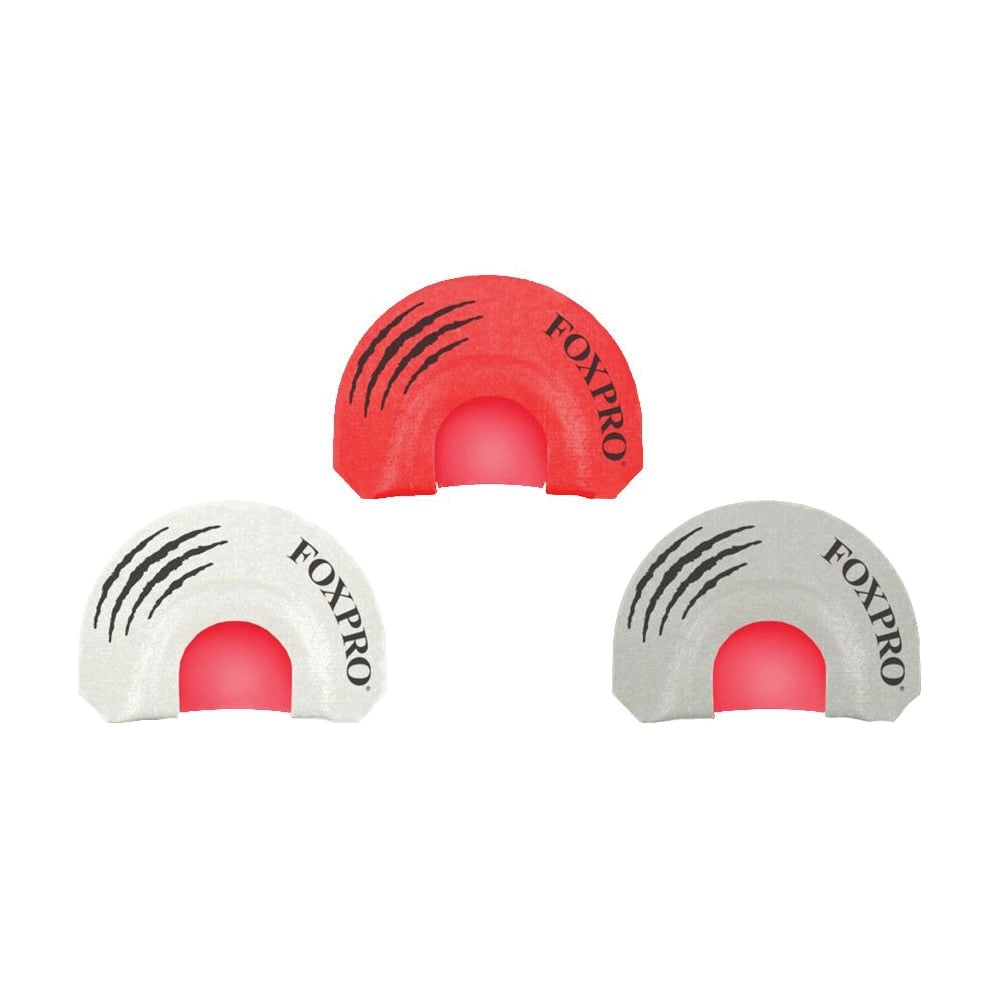 FoxPro Howler Gun Combo Pack Coyote Mouth Game Call Combo, Gray/Red/White