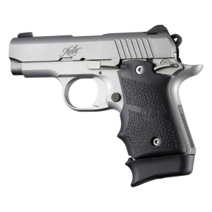 Hogue Kimber Micro 9 Ambi Safety Rubber Grip with Finger Grooves Black