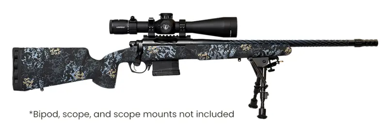 Iota Outdoors RF017S112214T19 Vandal Prime 6.5 Creedmoor 22" Black Spiral Fluted Threaded Barrel, Drilled Tapped Receiver, Textured Iota EKO Carbon Fiber Stock