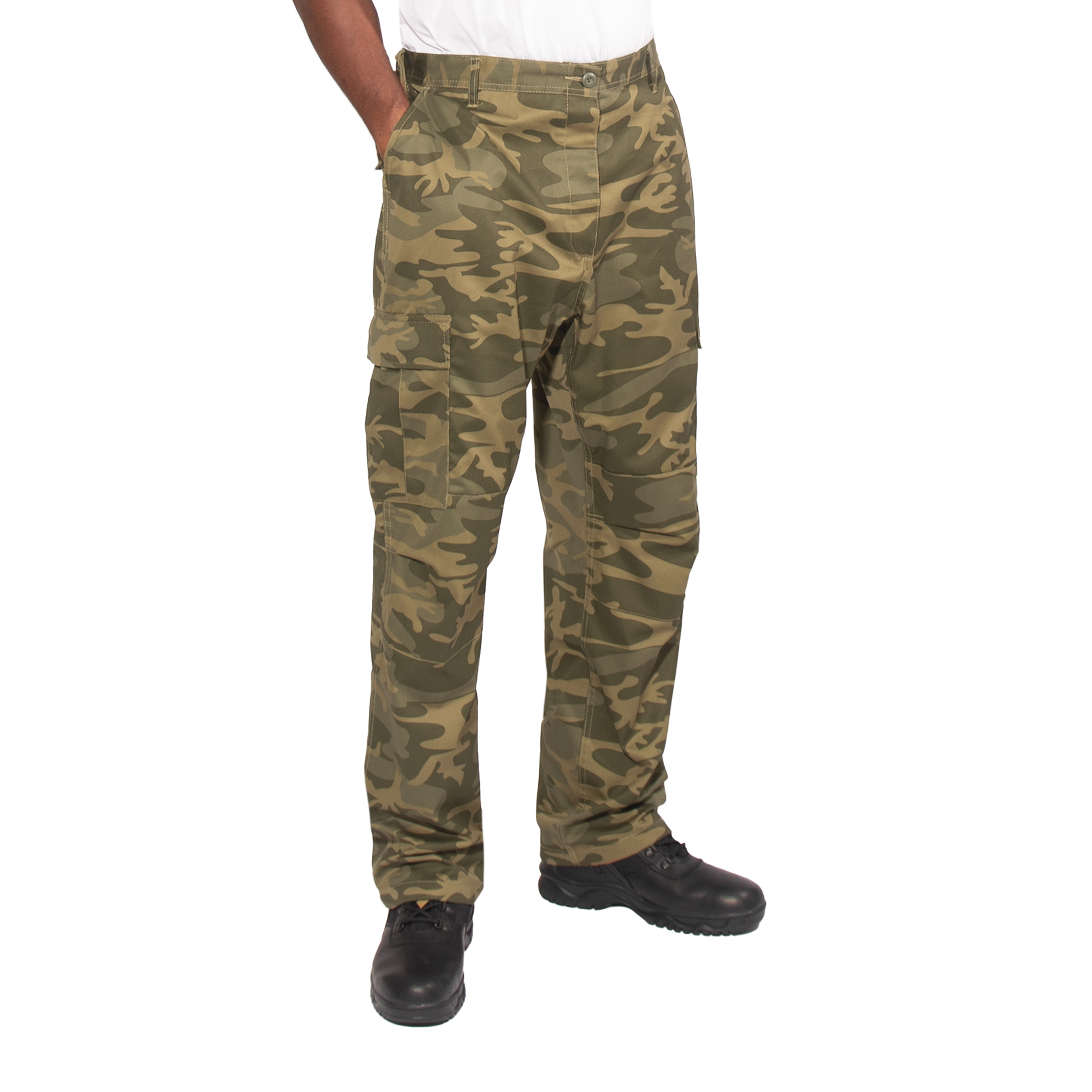 Rothco Color Camo Tactical Bdu Pants - Coyote Camo, Medium