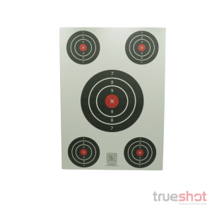 True Shot - Carboard Bullseye Target - 27" x 19.5" - 10 Pack