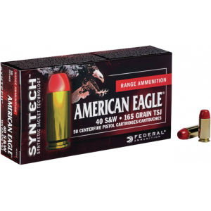 Federal AE40SJAP1 American Eagle Syntech Action Pistol 40 Smith & Wesson (S&W) 205 GR Total Synthetic Jacket (TSJ) - 50rd Box