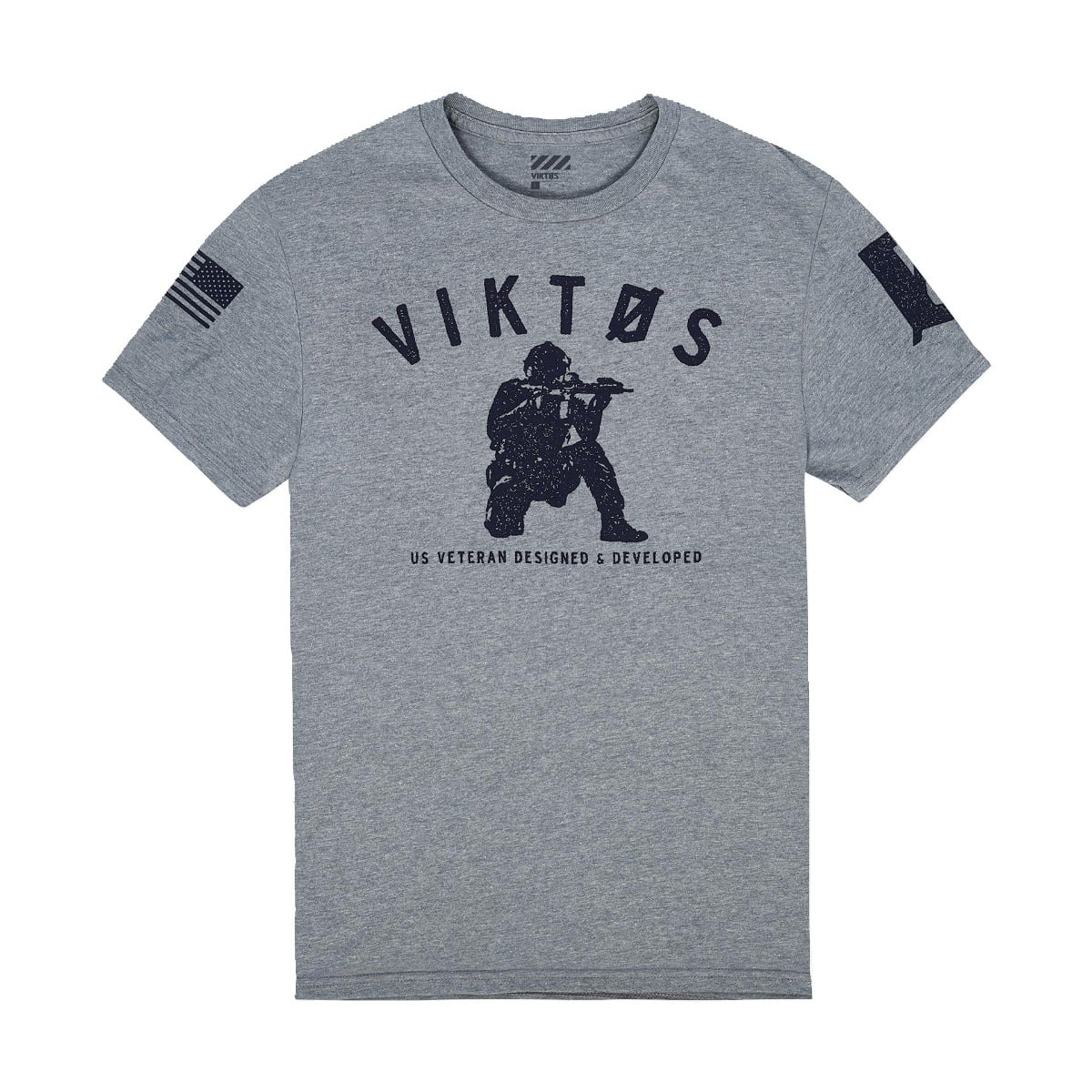Viktos Varsity T-Shirt, Ash Heather - 2X-Large