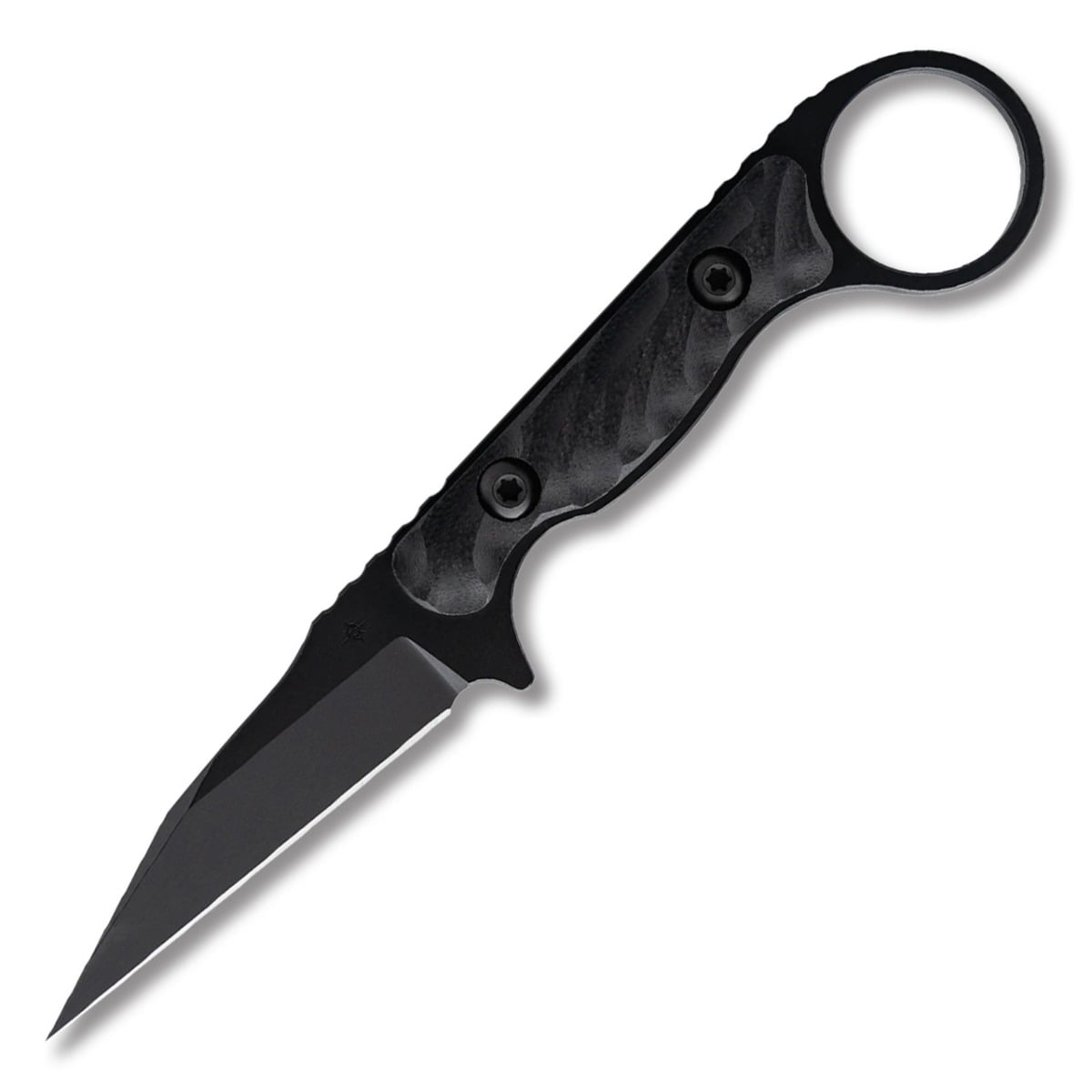 Toor Knives Jank Shank W Fixed Blade Wharncliffe Knife, Socom Black