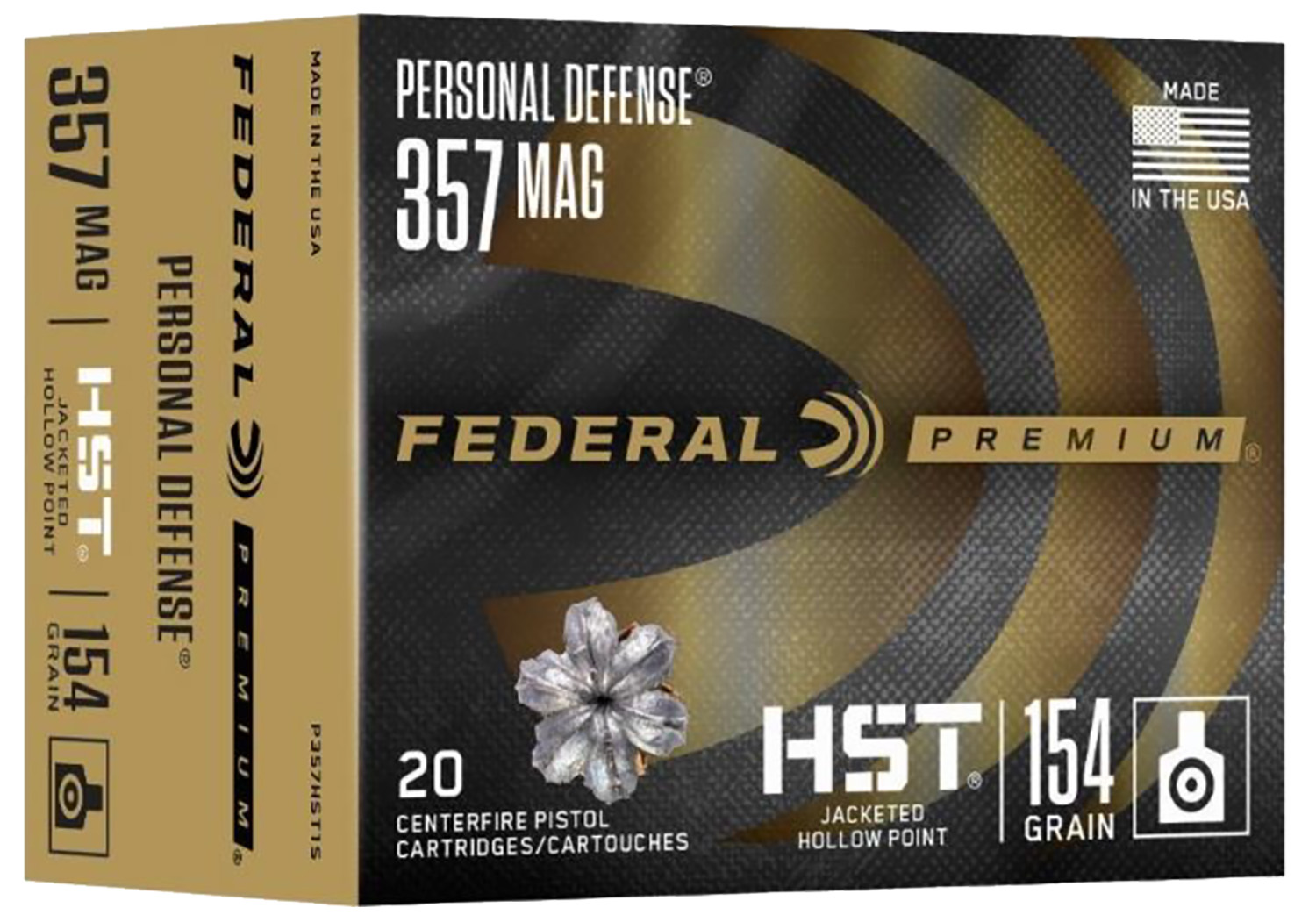 Federal Premium .357 Magnum 154gr HST JHP Ammo