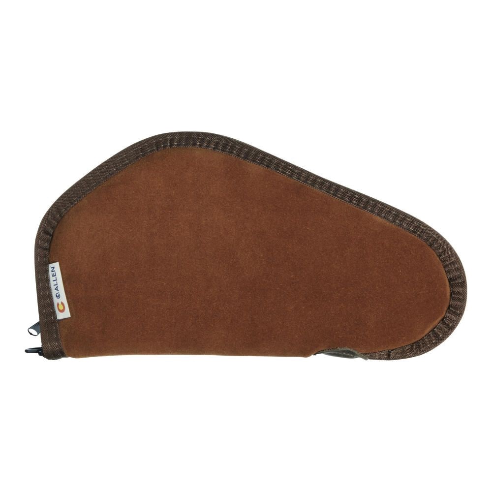 Allen Heritage Suede Leather Handgun Case 11" - Rust, Classic Handgun Protection - 8611
