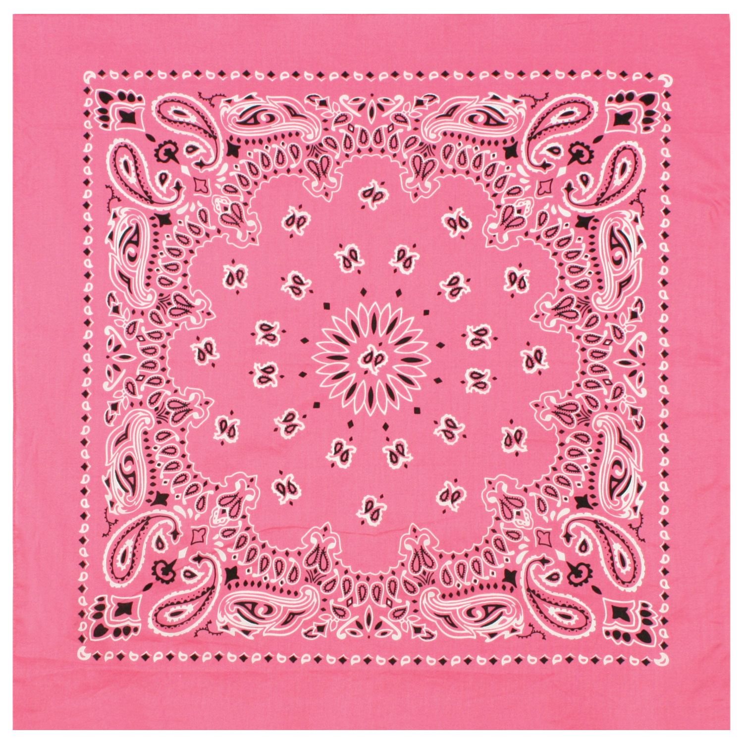 Rothco Trainmen Paisley Bandana - 22 X 22, Pink