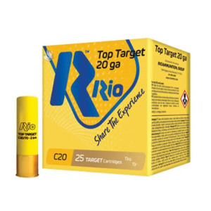 Rio Star Team 20ga Top Target Load 2.75 inch Shotgun Shells - #8 | 7/8 oz. | 1250 fps | 250rd Case (10 Boxes)