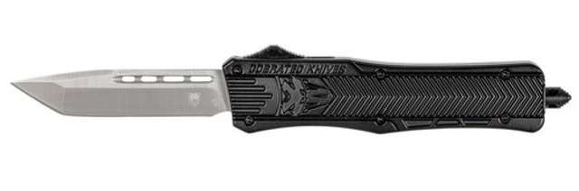 CobraTec Knives Medium CTK-1 Tanto OTF Knife, 3", Black - MBSTK1MTNS