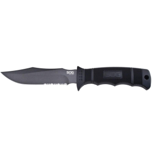 Sog-Knives SOG Seal Pup Fixed Blade Knife 4-3/4" Clip Point Blade Black with Nylon Sheath