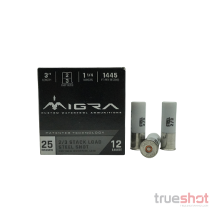 Migra Ammunition - Staxd - Steel Waterfowl - 12 Gauge - #2-3 Shot - 3" - 1-1/4 oz. - 1430 FPS - 25