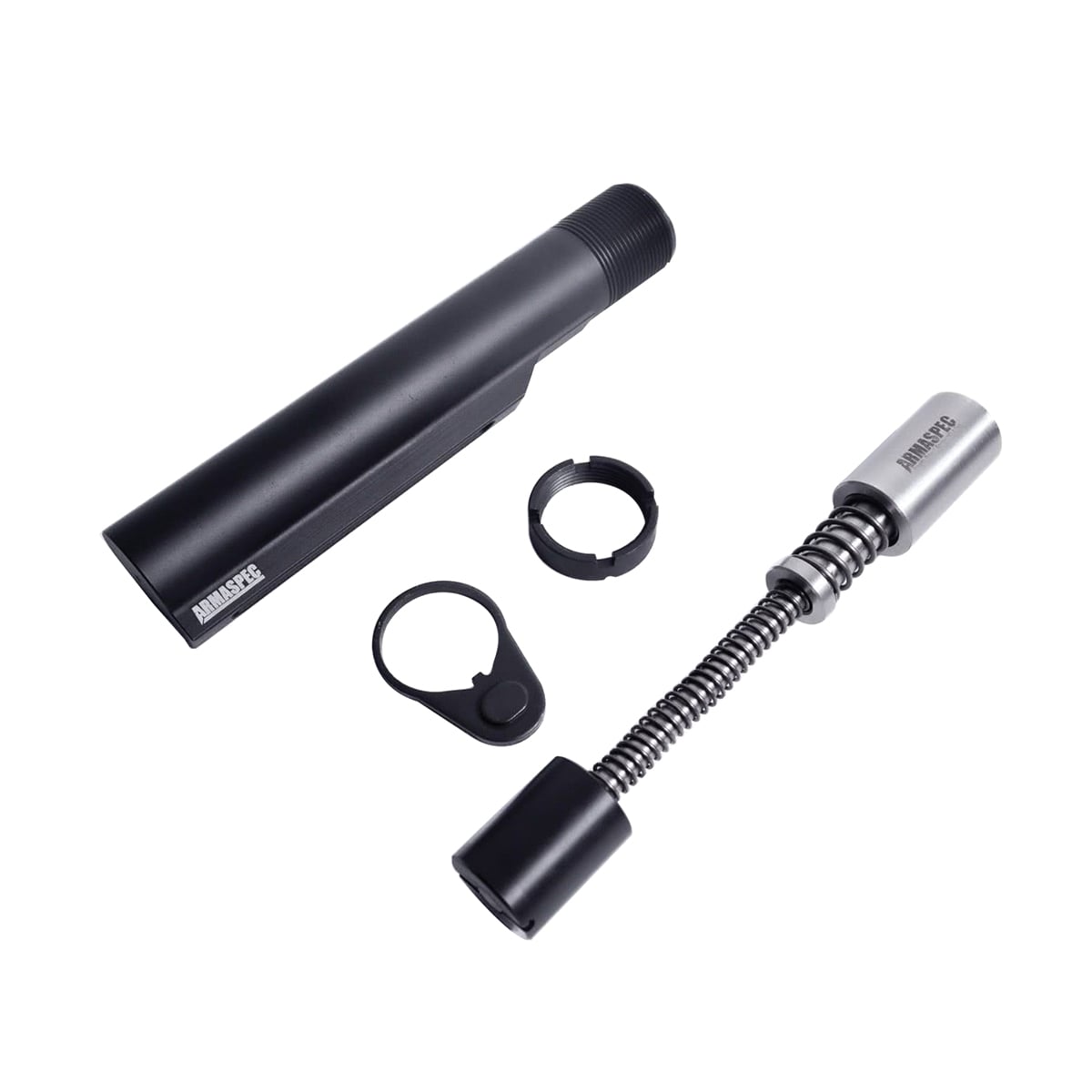 Armaspec SRS Gen 4 Buffer-H2 Kit, Black - Advanced Recoil Management with Heavy-Duty Buffer - ARM263-H2