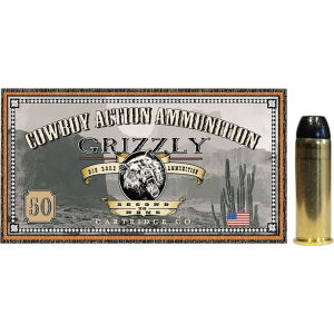 Grizzly Ammo Cowboy 44 Rem Mag 200gr Round Nose Flat Point 50rd Box Brass Case GC44M2