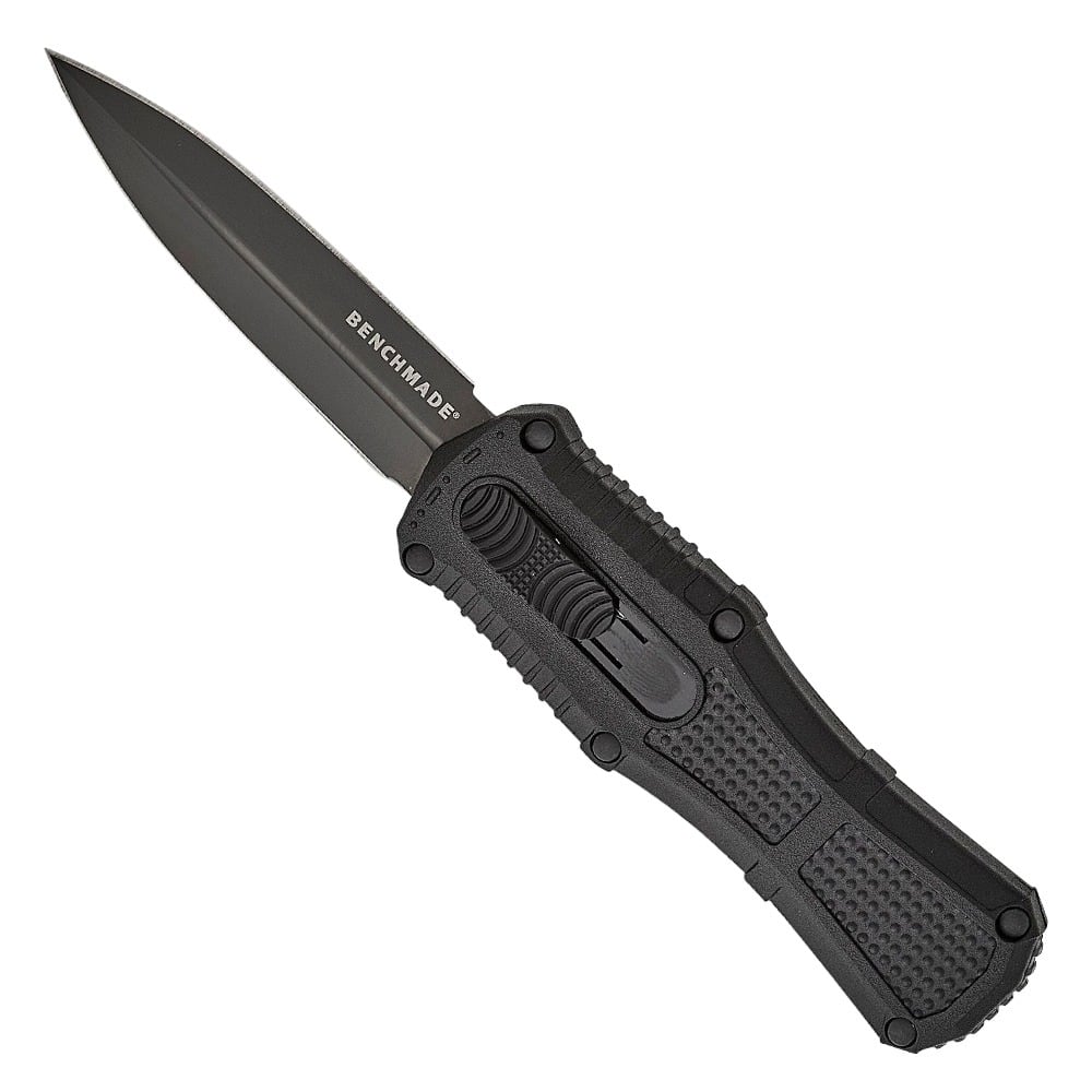 Benchmade Mini Claymore OTF Dagger Point Knife, Black - 3375GY