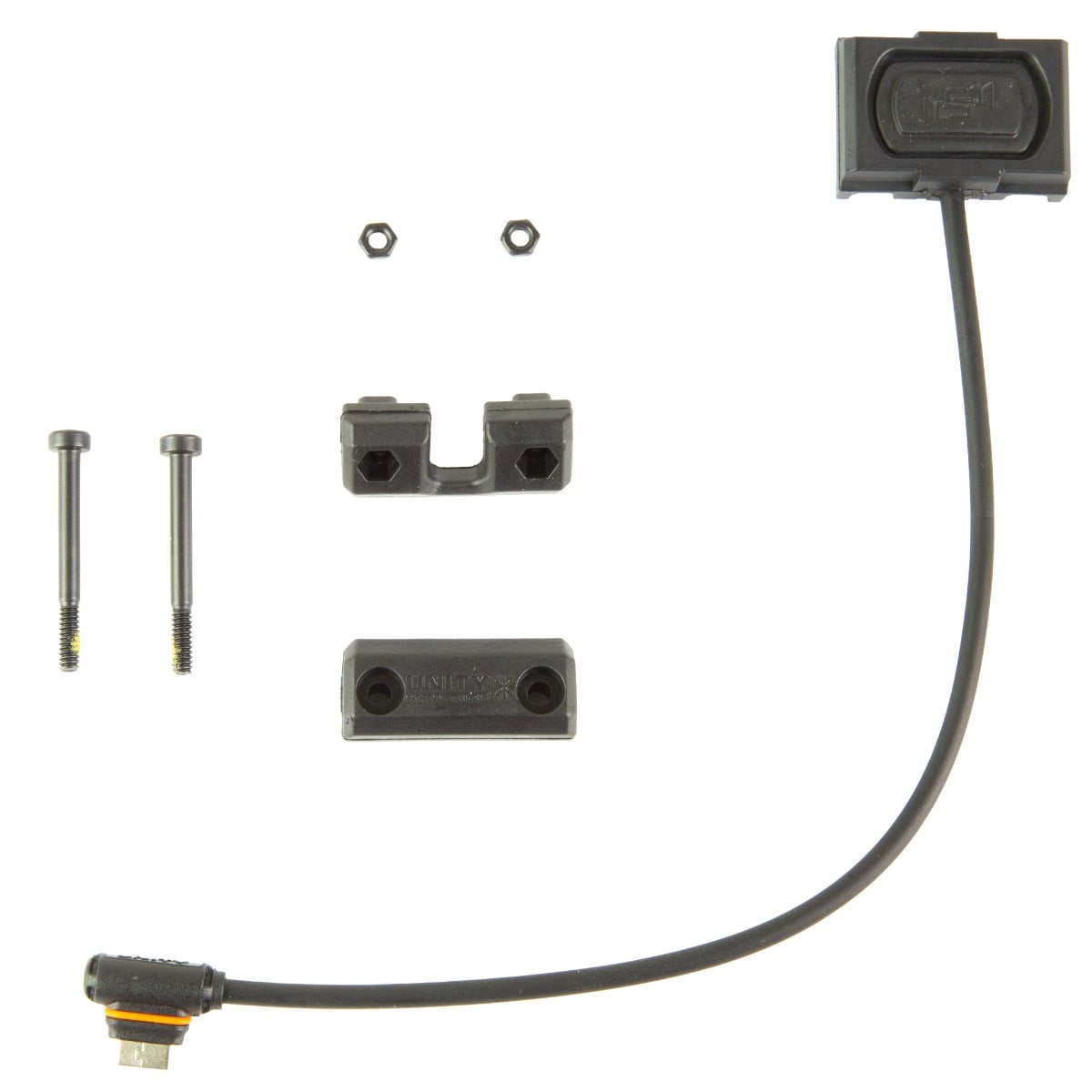 Unity Tactical ModButton Lite Single Lead/Standard Remote Switch Polymer 1.30" - Versatile - MBL-BLK-UC-7
