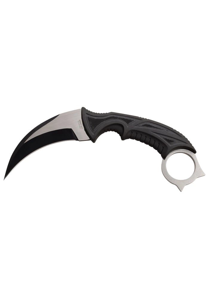 Master Cutlery Survivor The Vested Fixed Blade Karambit Knife, Black - SV-FIX014CS
