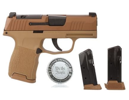 Sig Sauer P365 2A 9mm 3.1" 12rd Pistol, Coyote Tan - 365-9-CXR3P-2A