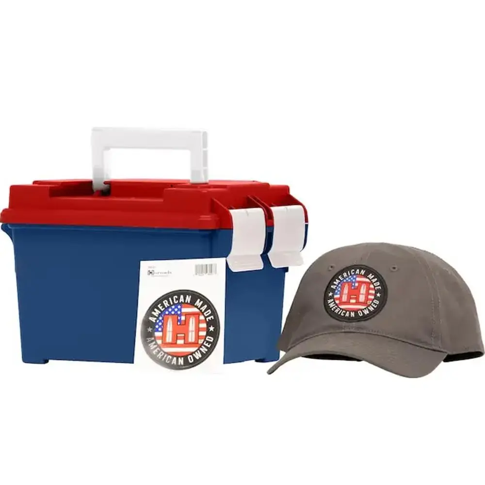 Hornady American Gunner Rifle Ammunition 6.5 Creedmoor 140gr BTHP 2690 fps 250/ct Loose Ammo Can with Hat/Sticker