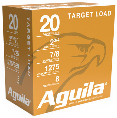 Aguila Target Load Competition 20 Gauge 2.75" 7/8 oz 8 Shot