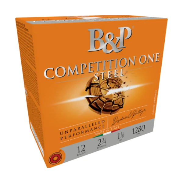 B Competition One Steel Shot Shotshells 12 ga. 2-3/4" 1-1/8 oz 1280 fps #7.5 25/ct
