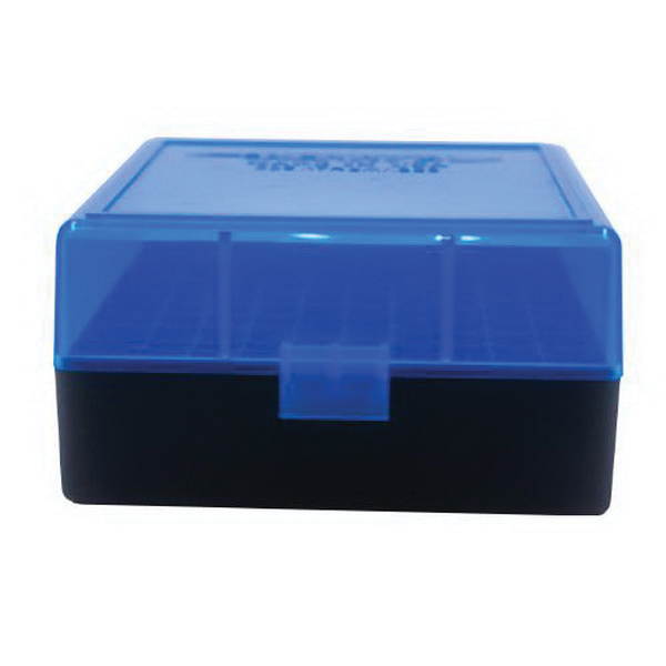 Berrys Bullets 005 .223 Rem/5.56 100 Round Flip-Top Ammo Box, Clear/Blue - 86410
